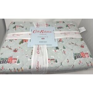 New CATH KIDSTON London SNOW DAY Christmas Winter VILLAGE QUEEN QUILT